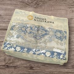 未使用品 京都西川 日本製 ローズ羽毛布団 ダウンケット 0.4キロ