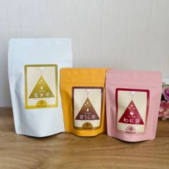 三角ティーバッグ 玄米茶20個入、ほうじ茶10個入、和紅茶10個入 ３点セット