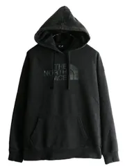 【お得なクーポン配布中!】 ノースフェイス プリント スウェット フード パーカー レディース M / アウトドア The North Face トレーナー プルオーバー 裏起毛 薄手 黒