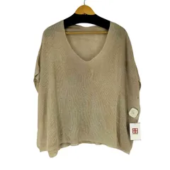 ユーズドフルギ USED古着 K.T LINO リネンニットベスト レディース 表記無 