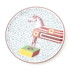 エルメス HIPPOMOBILE イポモビル デザート プレート 皿 食器 ホワイト 32cm【中古】のサムネイル