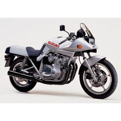 絵画風 壁紙ポスター (はがせるシール式) スズキ GSX1000S (SZ / 初期型) 刀 カタナ KATANA 1982年 名車 キャラクロ KTN0-001A2 (A2版 594mm×420mm) ＜日本製＞ ウォールステッカー お風呂ポスター