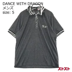 DANCE WITH DRAGON ダンスウィズドラゴン D1-184323 ハーフジップ 半袖