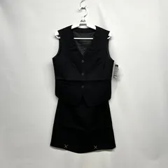 レディーススーツ ベスト スカート 黒 9号 9AR64 事務服☆CTR-67☆