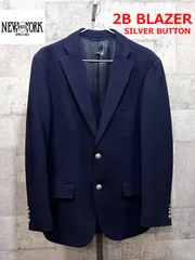 美品 NEWYORKER 銀ボタン テーラードジャケット LL 黒 ウール 2025年最新】ニューヨーカー ジャケット 銀ボタンの人気アイテム