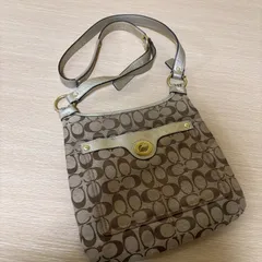 ★COACH コーチ バック ショルダーバック シグネイチャー レディース ベージュ キャンバス レザー F16536