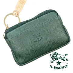 イルビゾンテ コインケース 小銭入れ IL BISONTE WALLET Coin Purce SCP017 PV0004 GR101B ヴェルデ グリーン ファスナー コイン イヤホン カード レザー 本革