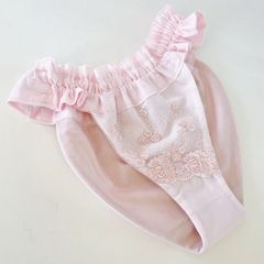イリス*国産綿生地＆高級レース仕立*ルナふんどしパンツ*新品*最高品質*ストレスフリー*ハンドメイド*プレゼント