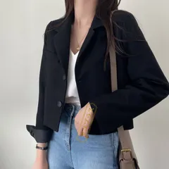 テーラードジャケット レディース ショート丈 ジャケット 春 秋冬 大きいサイズ アウター スーツ ママ フォーマル オフィス ナチュラル シンプル 無地 xzjhcfh#