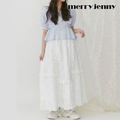 メリージェニー merry jenny ボトムス 24春夏 flowerギャザースカート ロング丈 スカート 282430802301