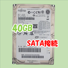 【中古動作品】FUJITSU 2.5インチ 9.5mmHDD SATA(Serial ATA) 40GB MHW2040BH①