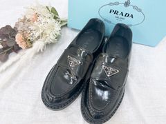 【PRADA】　ローファー　TRIANGLE LOGO LOAFERS