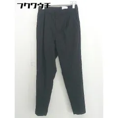 ◇ URBAN RESEARCH DOORS アーバン リサーチ ドアーズ タック センタープレス パンツ サイズ36 ブラック レディース  【中古】 【1109010004707】