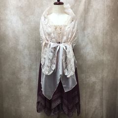 axes femme アクシーズファム パーティードレス ワンピース＆ショール ひざ丈 ※汚れあり