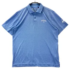 サイズ：L CALLAWAY キャロウェイ  半袖ポロシャツ  ブルー系 [240101497076] ゴルフウェア メンズ ストスト