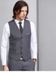 スーツ ベスト メンズ フォーマル Vネック スリム 男性 ダークグレー ネイビー ビジネス メンズ ベスト ジレ ベスト オフィス ベスト ジレメンズ 結婚式 ビジネスチョッキ スリムフィット 上質 紳士 サラリーマン 制服 通勤 成人式 zuoer01