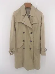 ◇ A day in the life UNITED ARROWS 長袖 トレンチ コート サイズ38 ベージュ系 レディース E  【1305120018294】