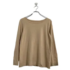 長袖 Tシャツ キッズ L ベージュ ロンT ロングTシャツ ボートネック 古着卸 アメリカ仕入 a603-5413