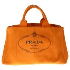 PRADA (プラダ) カナパ L オレンジ キャンバス ハンドバッグ BN1872