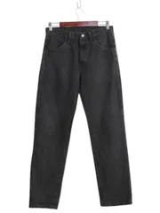 【お得なクーポン配布中!】 ラスラー ブラック デニム パンツ メンズ 30 32 / ラングラー ジーンズ ジーパン ストレート テーパード ヘビーウェイト 黒 Gパン RUSTLER