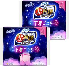 【数量限定】ナプキン) 10コ(5コ入×2)(生理用品 ML 特に多い夜用 ショーツ 超熟睡 【まとめ買い】ソフィ