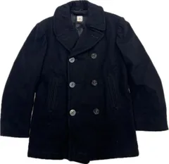 （一回のみ着用）STERLINGWEAR ブラック ピーコート　38R STERLINGWEAR OF BOSTON M21 AUTHENTIC ピーコート ブラック