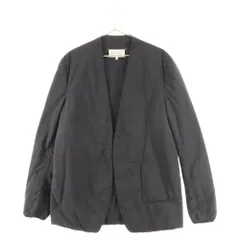 Maison Margiela 10 (メゾン マルジェラ) 20AW RECYCLE PADDED JACKET リサイクルド パデッド ノーカラーボタンレスジャケット ブラック S50BN0449のサムネイル