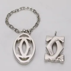 美品　Cartier　カルティエ　トリニティ　キーホルダー　ネックレス　正規品 カルティエ(CARTIER)カルティエ トリニティ チャーム ネックレス