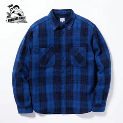 桃太郎ジーンズ ジャケット 岡山 ジーンズ MOMOTARO JEANS MXLS1001 ORIGINAL INDIGO TWILL CHECK SHIRT