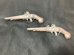 ★ 最終値下げ！　スペイン製　カリブ　アンティーク　置物　古式銃　2丁　レプリカ　装飾　ヨーロッパ★