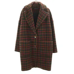ザラウーマン チェック柄 チェスターコート S カーキ 他 ZARA WOMAN レディース