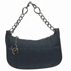 シャネル　CHANEL　チョコバー　チェーン　ブラック　ココマーク　バッグ　ハンドバッグ　レディース