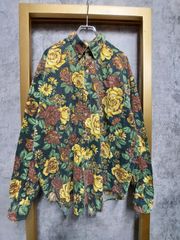 【US古着】Brummell Flower Shirt │ ブランメル フラワー 花柄 総柄 長袖シャツ S