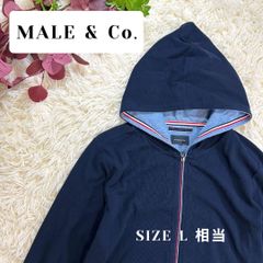 MALE＆CO メールアンドコー パーカー ネイビー ML相当