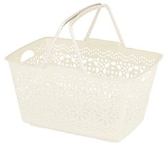 新品 ヒマラヤ化学工業所 フェアリー バスケット M アイボリー 日本製 1581