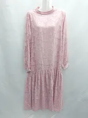 ◇ ⊂◎ sakishimatokyo サキシマトーキョー 長袖 ロング ワンピース サイズM ピンク レディース E  【1412260024563】のサムネイル