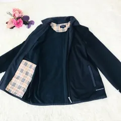 【美品】【希少】バーバリーゴルフ　ブルゾン　アウター　中綿　ブラック　Lサイズ BURBERRY - バーバリーゴルフ BURBERRY GOLF ブルゾン