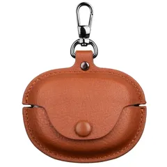 【新着商品】TOORQR For Bose Ultra Open Earbuds ケース カバー 本革 Bose Ultra Open Earbuds イタリアンレザー ケース 保護カバー 防塵 落下防止 キズ防止 全面保護 軽量 カラビナ付き(ブラウン)