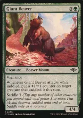【中古】マジックザギャザリング 0165[C]：【OTJ】【FOIL】Giant Beaver/巨大ビーバー