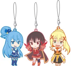 【中古】ストラップ(キャラクター) アクア＆めぐみん＆ダクネス ねんどろいどぷらす ラバーストラップセット その2(3個セット) 「この素晴らしい世界に祝福を!2」