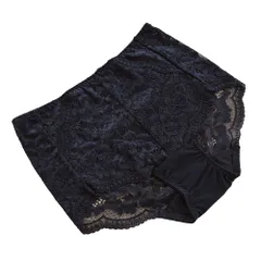 Karly Shop レースショーツ レディース 深履き すっぽり 透ける 花柄 ストレッチ 大きいサイズ エレガント 上品  s614