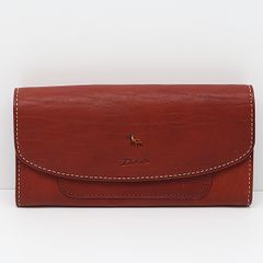 ダコタ　ゆべし　長財布　ワイン 未使用 ダコタ 長財布 ゆべしxDakotaコラボ トゥリパーノ かぶせ 箱