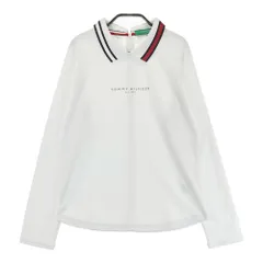 サイズ：L TOMMY HILFIGER GOLF トミー ヒルフィガーゴルフ  襟付 長袖Tシャツ  ホワイト系 [240101496617] ゴルフウェア レディース ストスト
