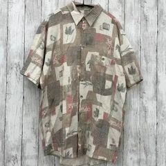 【 CASA MODA 】カーサ・モーダ 和柄風 柄シャツ 半袖 メンズ