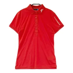 サイズ：S J.LINDEBERG ジェイリンドバーグ  半袖ポロシャツ  レッド系 [240101347213]# ゴルフウェア レディース ストスト
