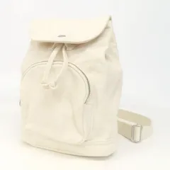 WG25056 新品同様 極美品 LEVI'S リーバイス リュックサック バックパック キャンバス コットン 帆布 無地 ロゴ釦 ワンショルダーバッグ アイボリーのサムネイル