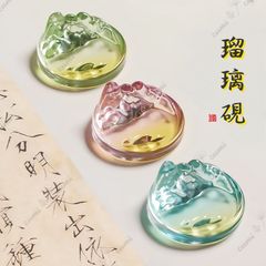 N0215　高品質陶器花瓶 ゴールデンインクスポッテッドグリーン フラワーベース N0215 高品質陶器花瓶 ゴールデンインクスポッテッドグリーン