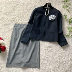 セオリー ミッシェルクラン  フォーマルスーツ　セットアップ　ノーカラージャケット MICHEL KLEIN theory