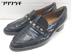 ◇ Odette e Odile オデット エ オディール UNITED ARROWS スタッズ ローファー シューズ サイズ24 1/2 ブラック レディース 【中古】 【1002798539105】