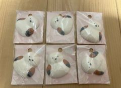 陶器 箸置き ふわふわ シマエナガ 未開封　6個セット　約45×43cm